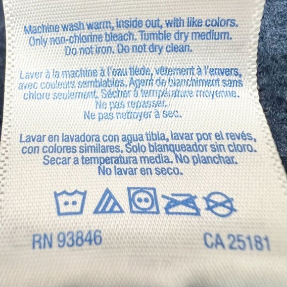 Gildan Heavy Blend Sweatshirt Jacket Large Navy Hoodie Deep Creek Maryland - Picture 8 of 8